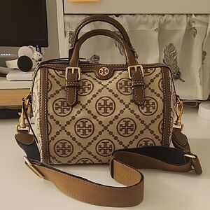 Tory Burch Monogram Jacquard Barrel Bag